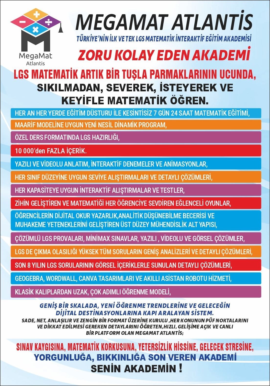 LGS MATEMATİK 1 YILLIK ABONELİK